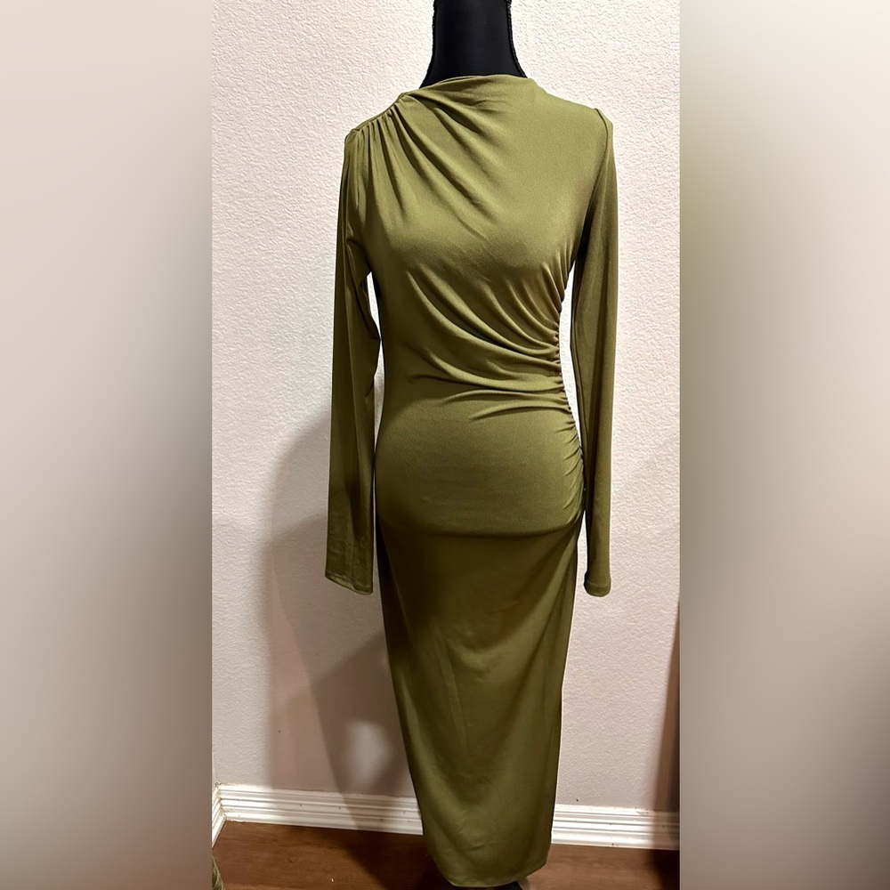 H&M Olive Green Maxi Dress XS